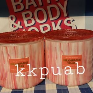 Bath & Body Works Champagne Toast Candle x 2